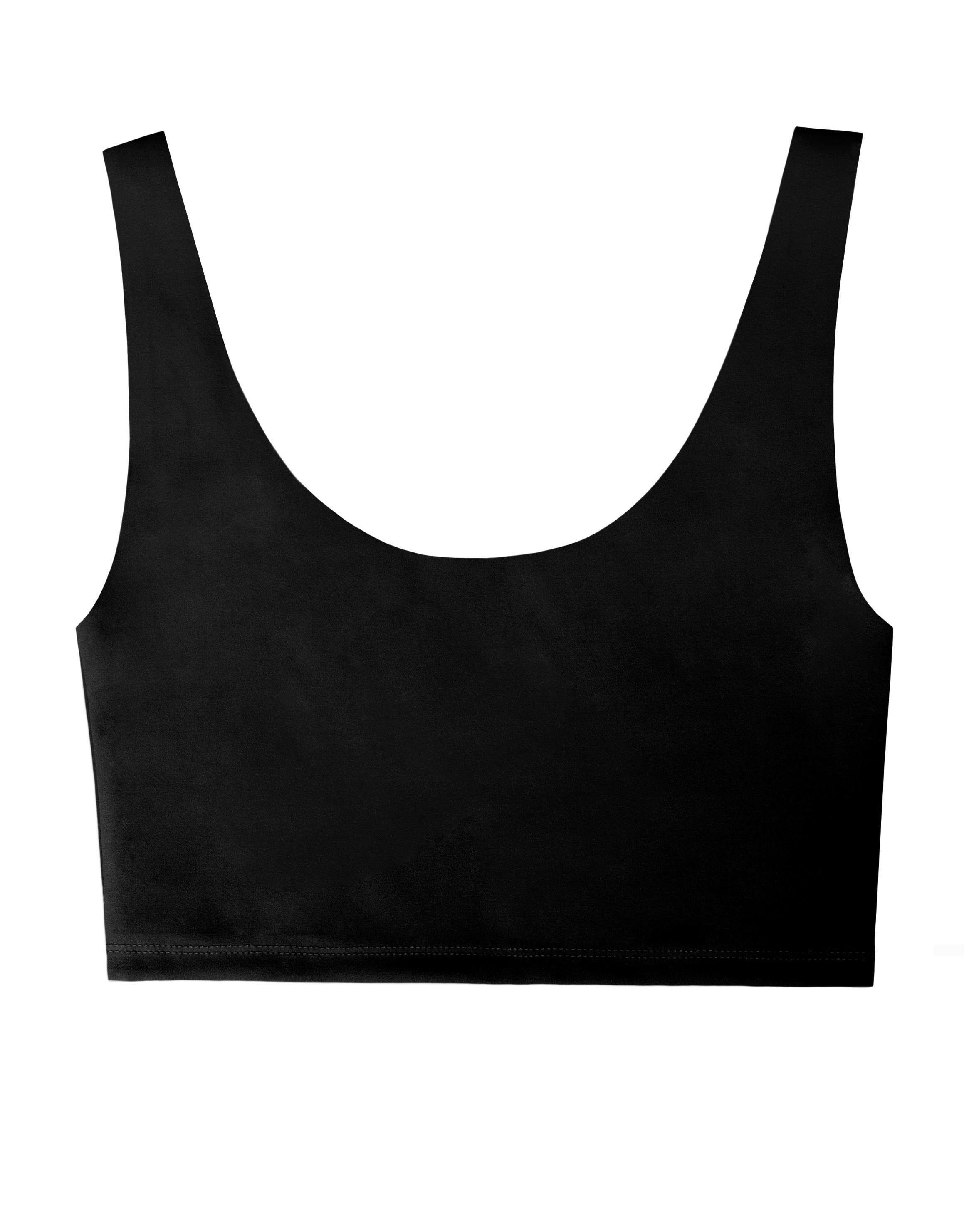 Kadın Siyah Renkli Crop Atlet