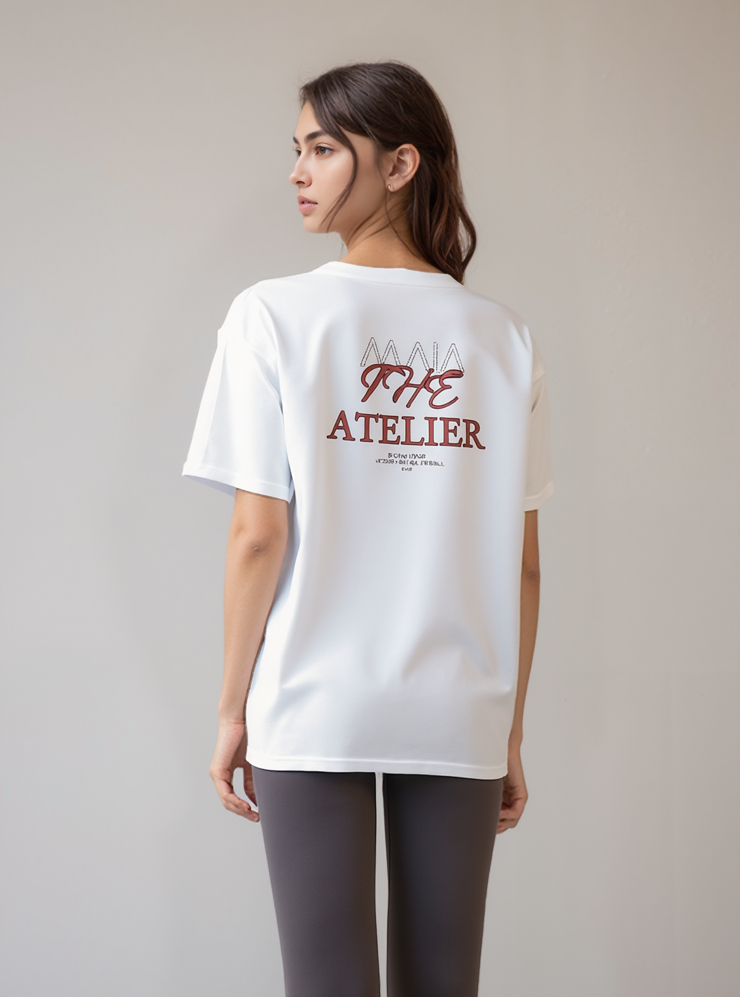 Kadın Volleyball Baskılı Oversize T-shirt