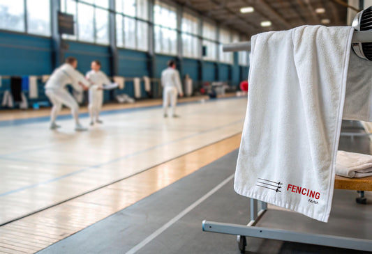 Fencing Embroidered Towel 