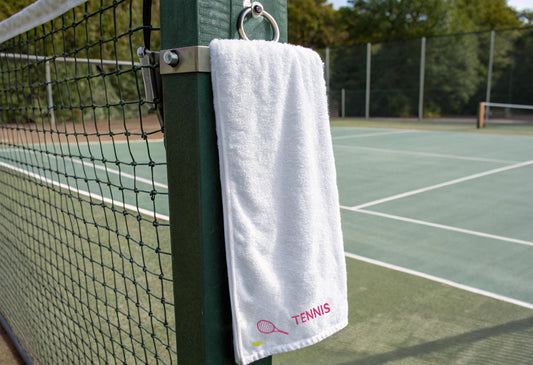 Tennis Embroidered Towel 
