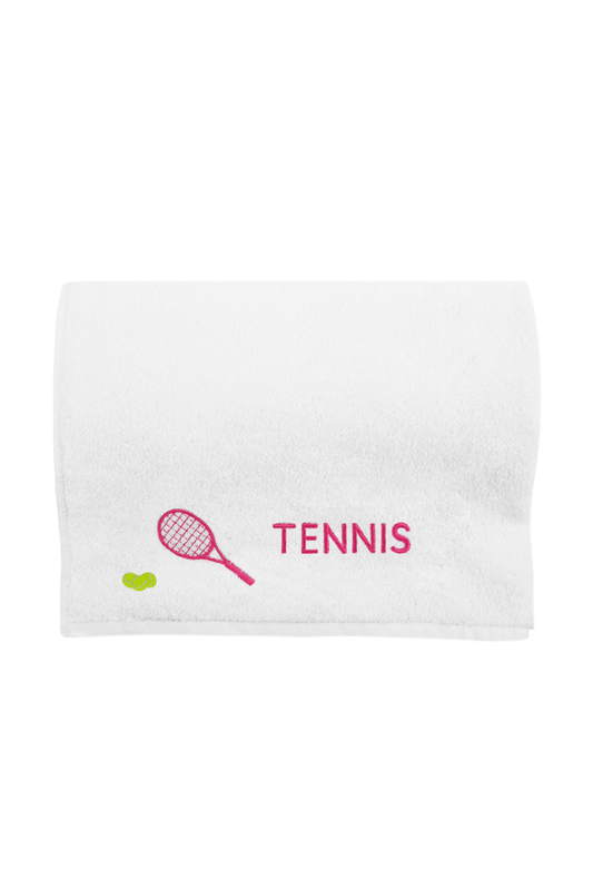 Tennis Embroidered Towel 