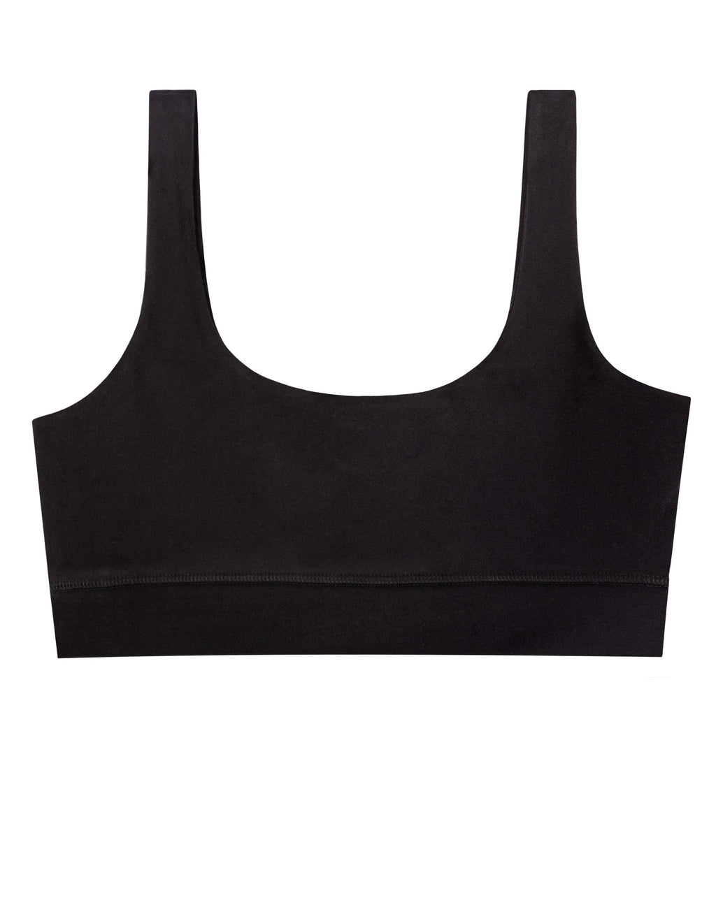 Kadın Siyah Renkli Modal Kısa Tayt & Bra Takım