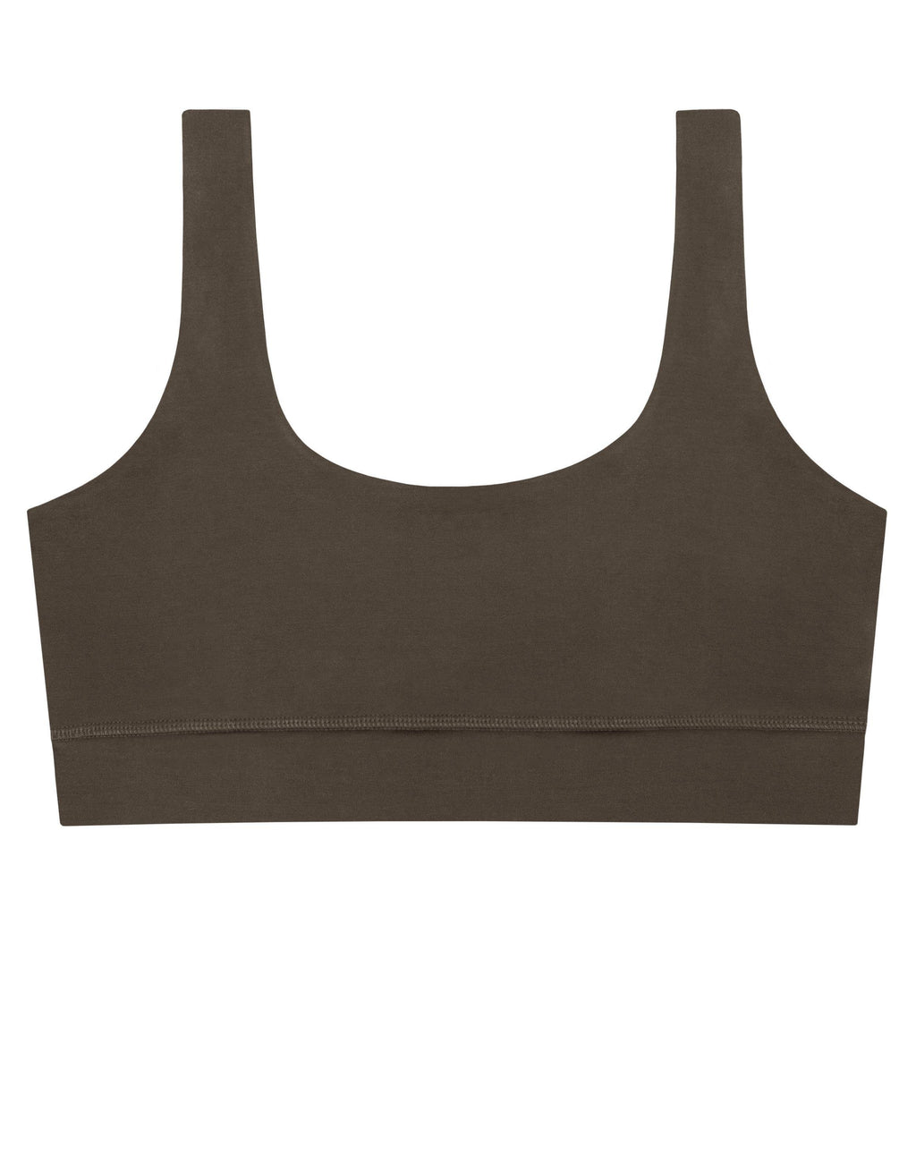 Kadın Kahverengi Modal Kısa Tayt & Bra Takım