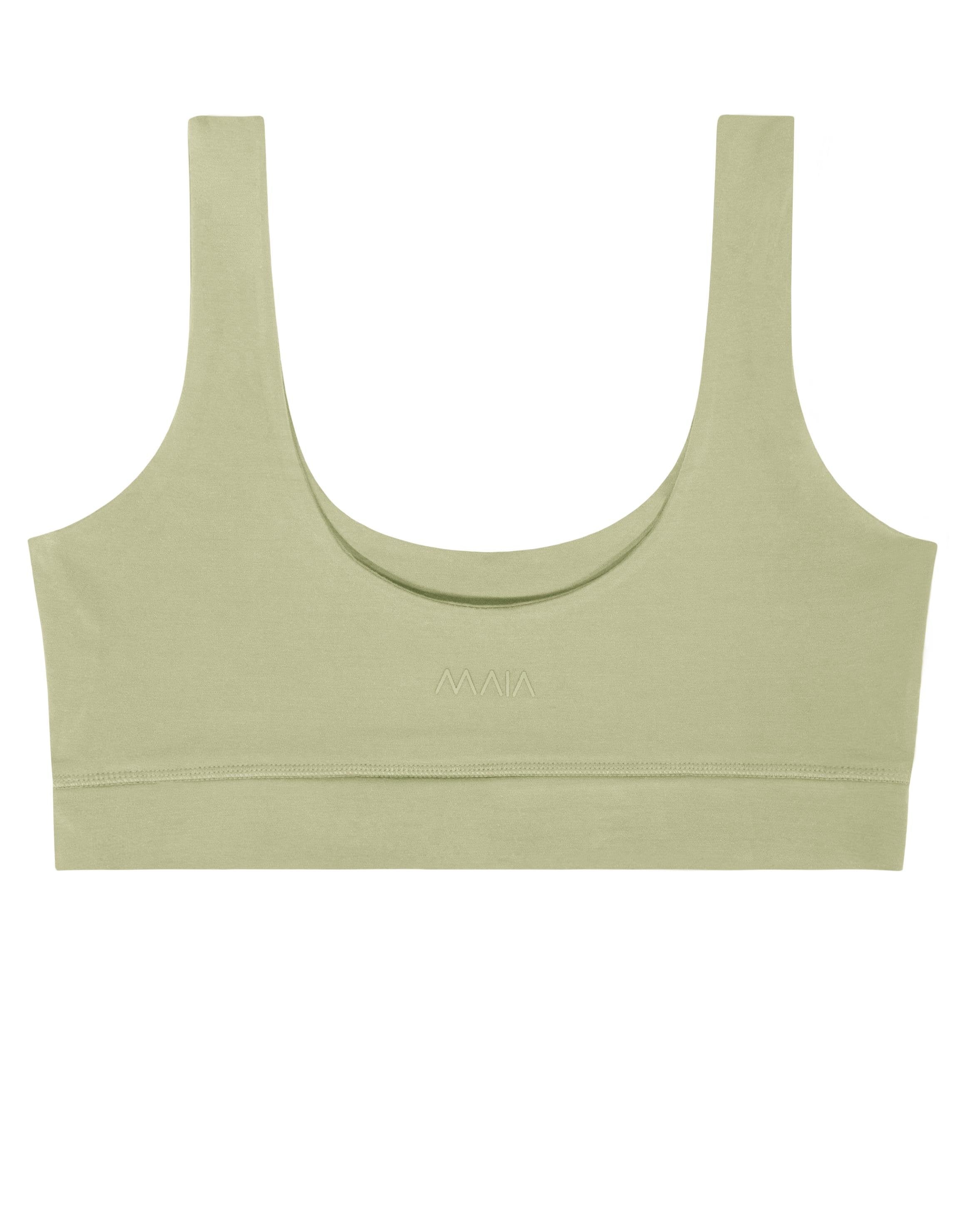 Kadın Yeşil Renkli Kısa Tayt & Bra Takım