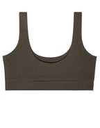 Kadın Kahverengi Modal Kısa Tayt & Bra Takım