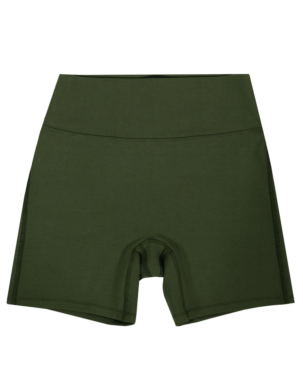 Kadın Haki Renkli Modal Kısa Tayt & Bra Takım