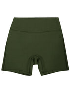 Kadın Haki Renkli Modal Kısa Tayt & Bra Takım