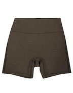 Kadın Kahverengi Modal Kısa Tayt & Bra Takım