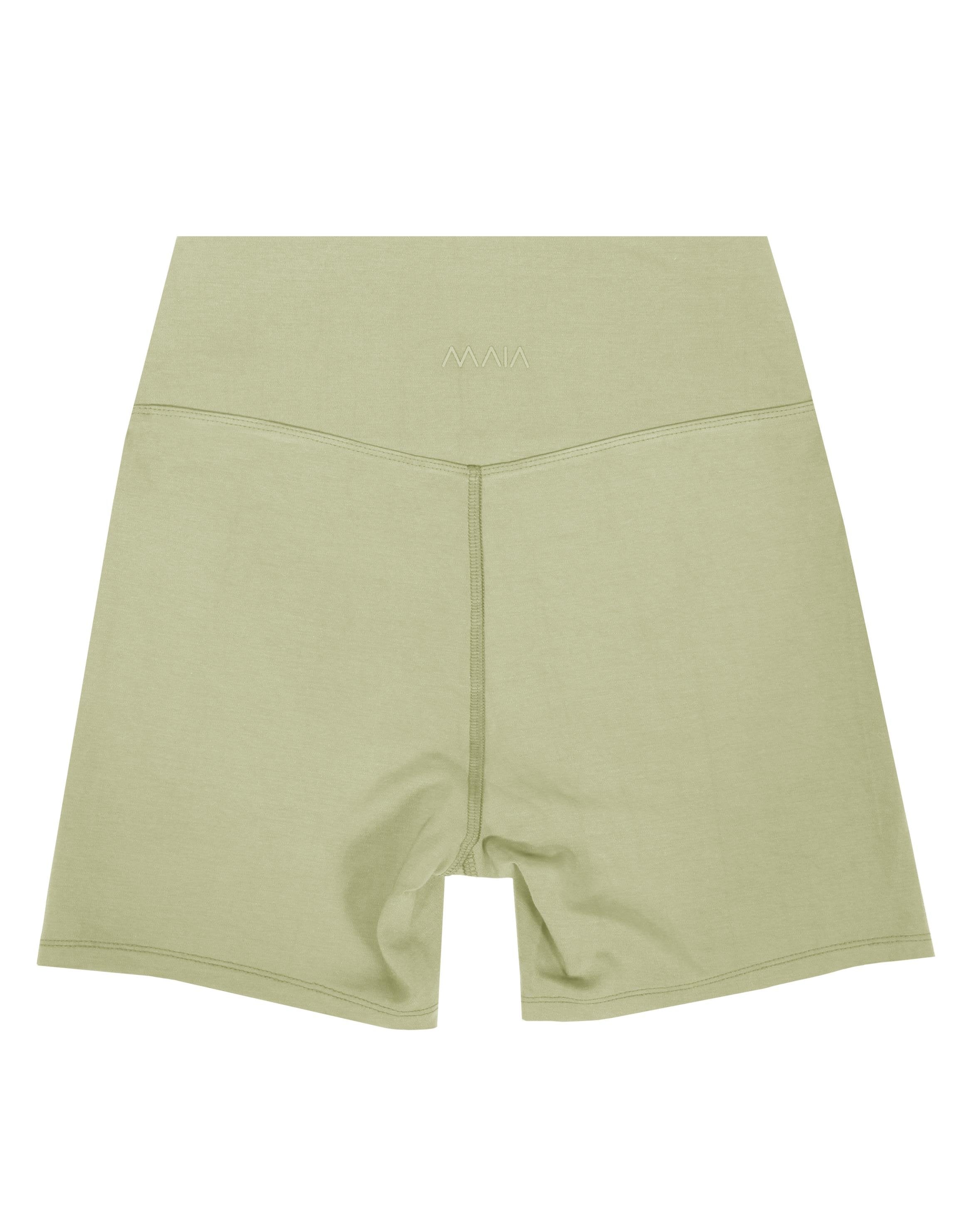 Kadın Yeşil Renkli Kısa Tayt & Bra Takım