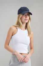 Women's White Halter Neck Camisole Tank Top 