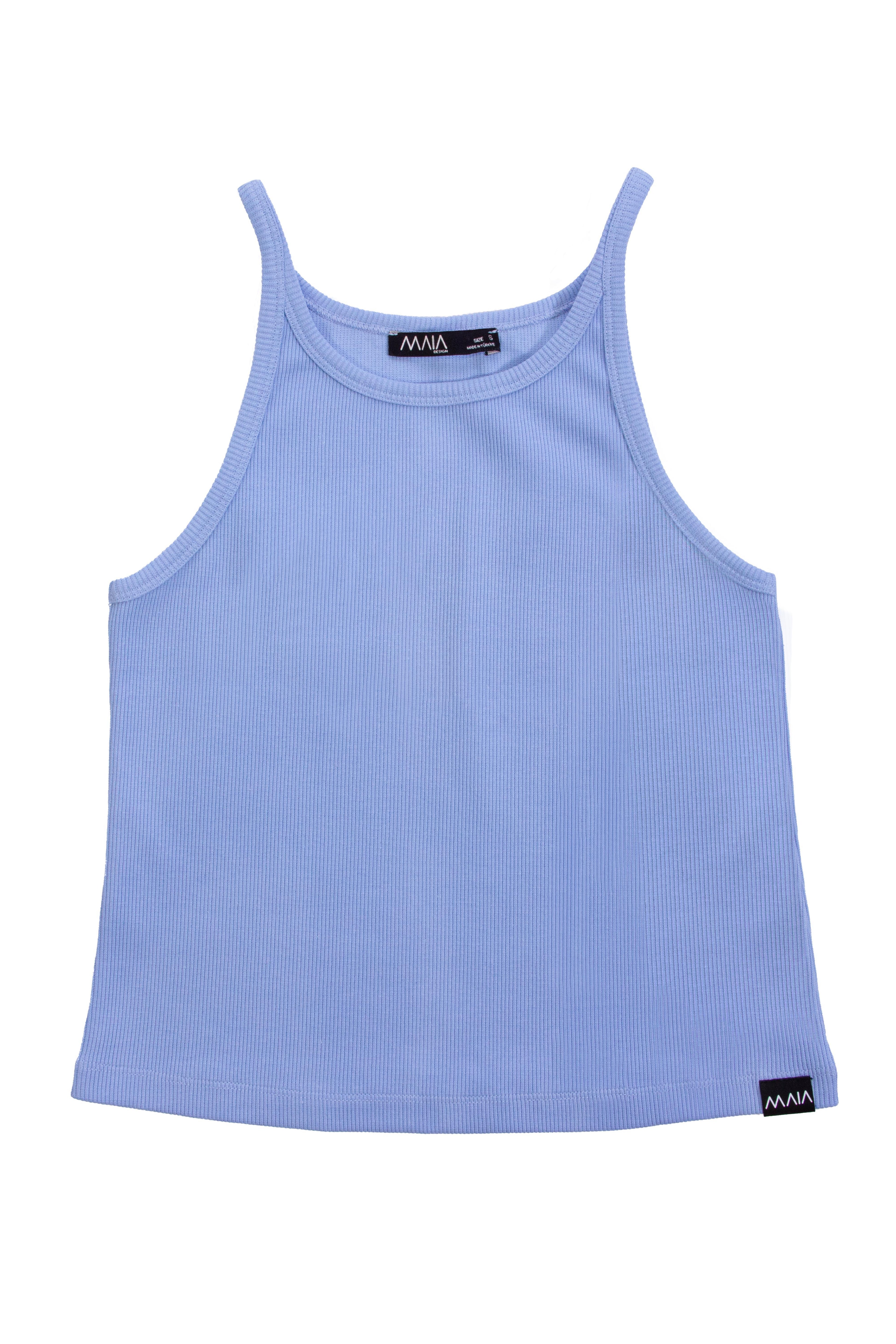 Kadın Mavi Askılı Kaşkorse Atlet