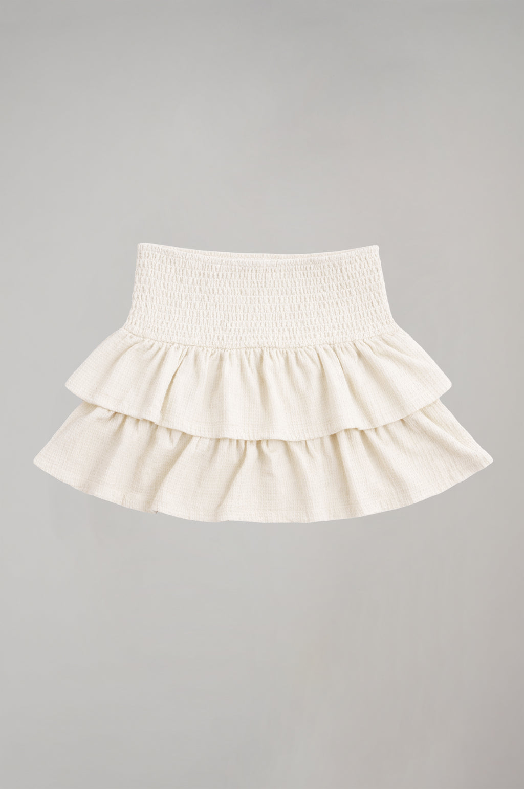 Kız Çocuk Ekru Renk Pileli Etek