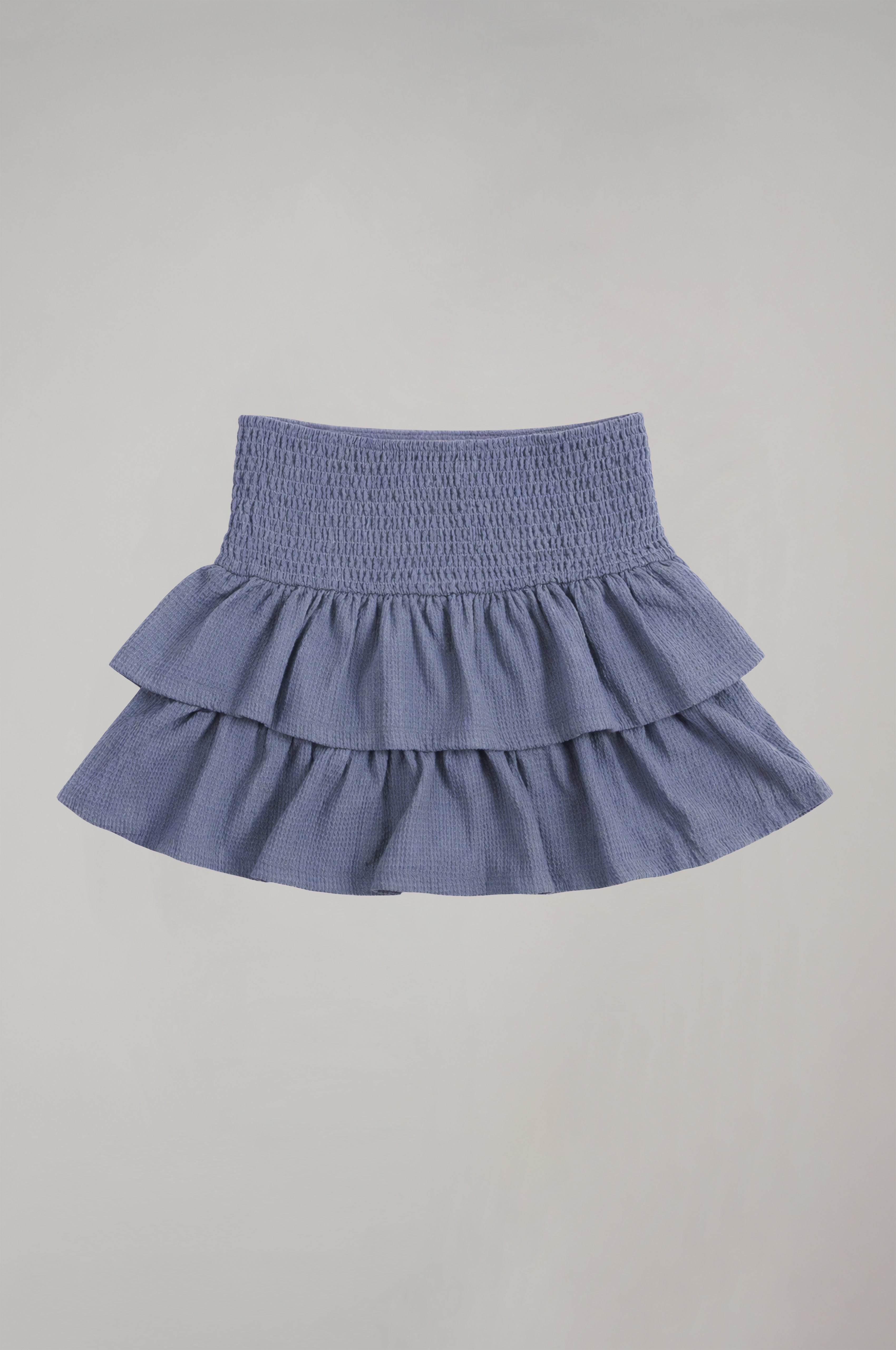 Kız Çocuk İndigo Pileli Etek
