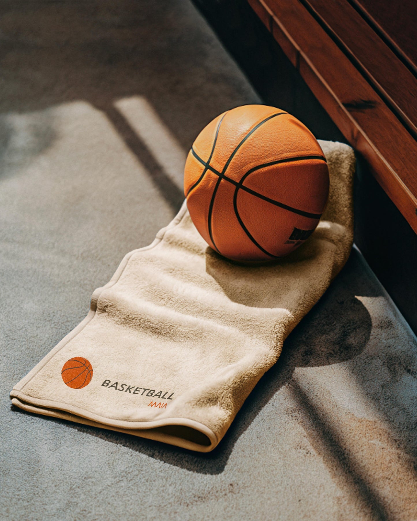 Basketball Embroidered Towel 