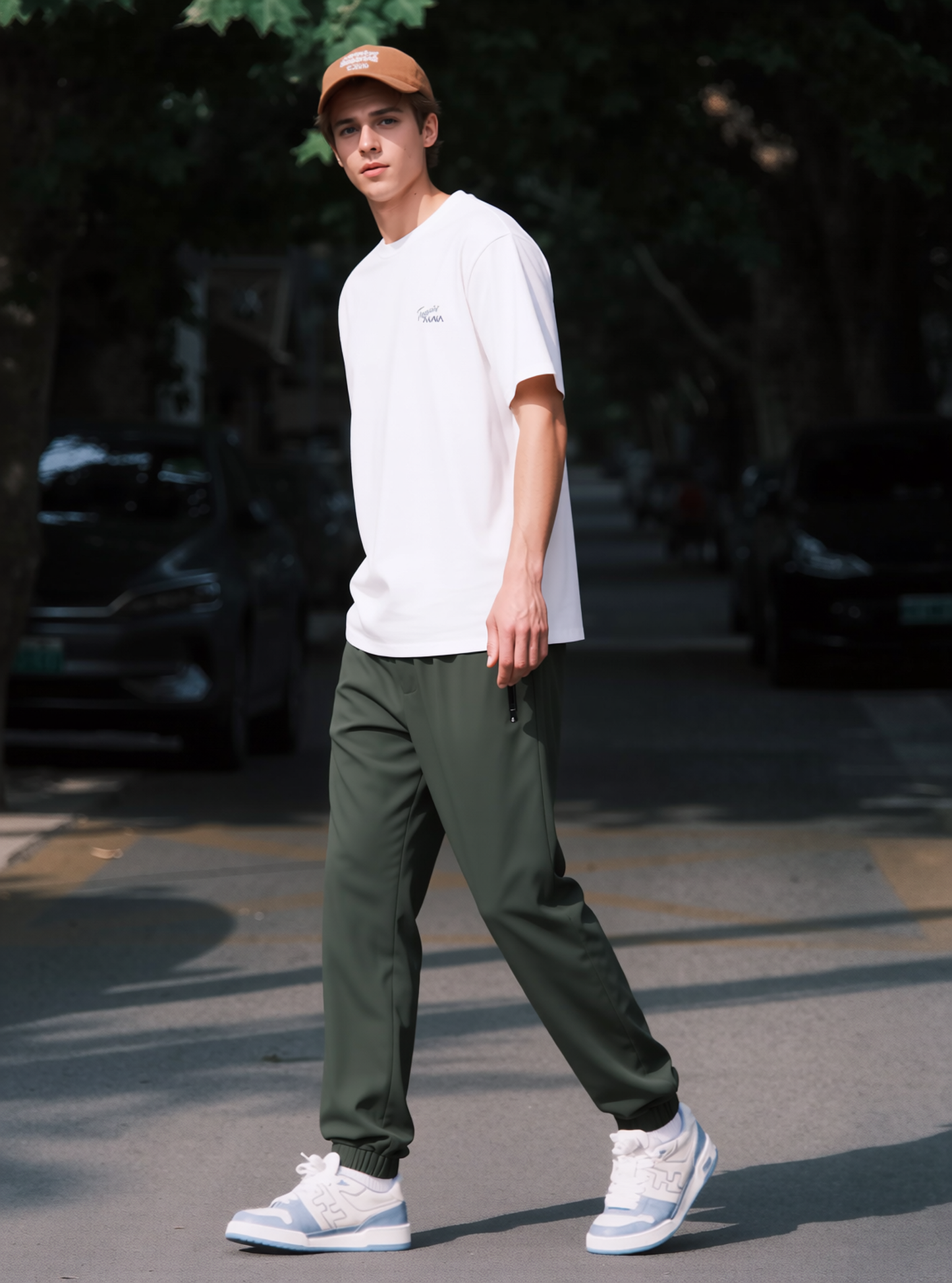 Men's Tennis Back Print Oversize T-shirt 