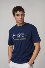 Us Sabre Acadmy Nakış Detaylı Lacivert Tişört